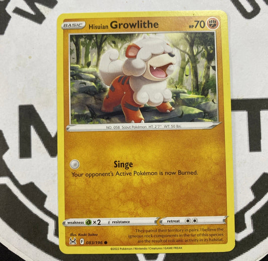 HISUIAN GROWLITHE - 083/196