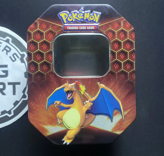Charizard Tin - Hidden Fates (Opened Custom Tin pack)