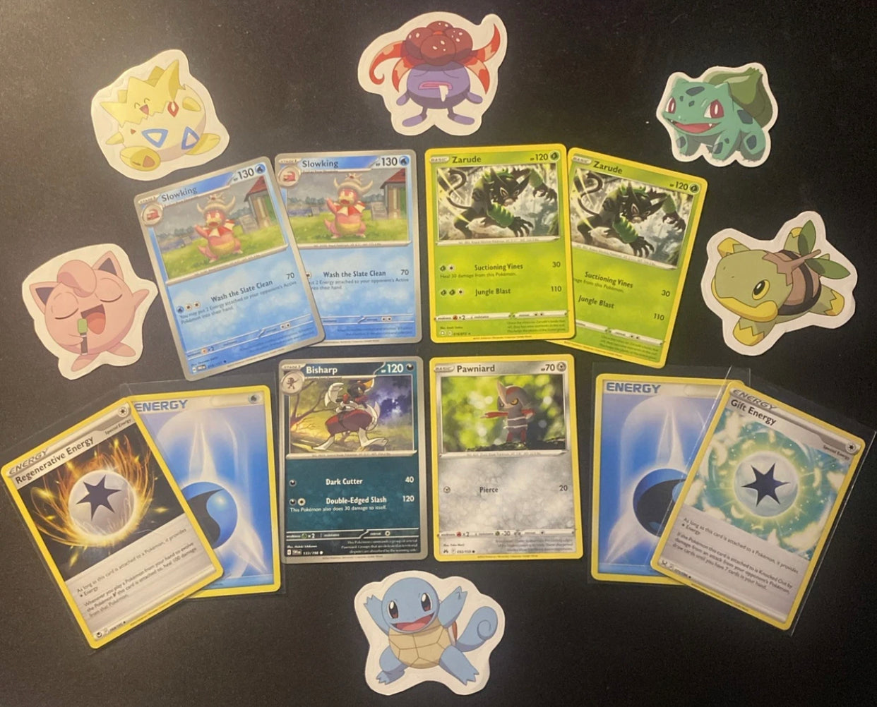 Slowking, Zarude, Bisharp, Pawniard - Sticker Pack