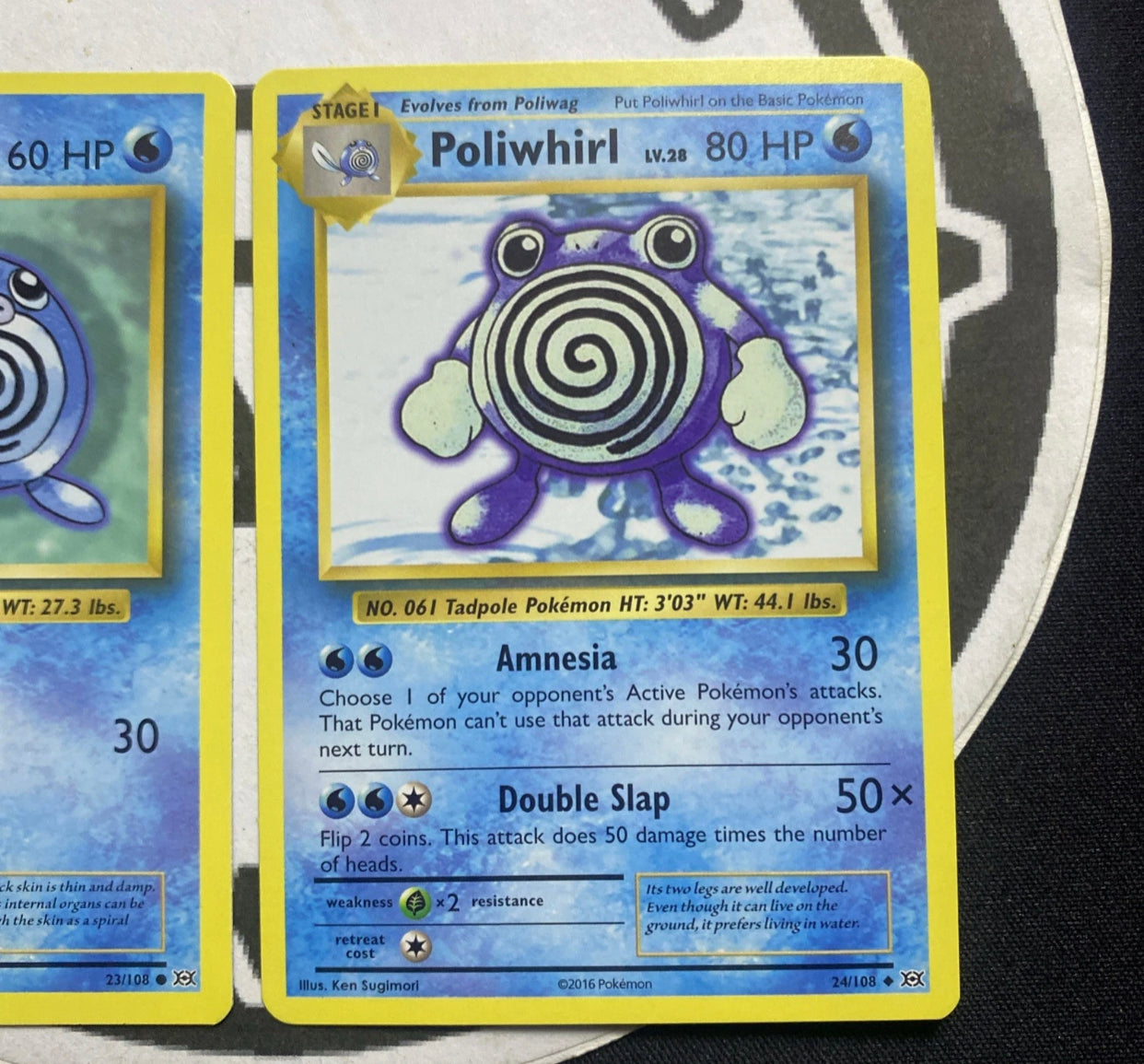 Poliwhirl and Poliwag - 24/108 23/108 Vintage Pack
