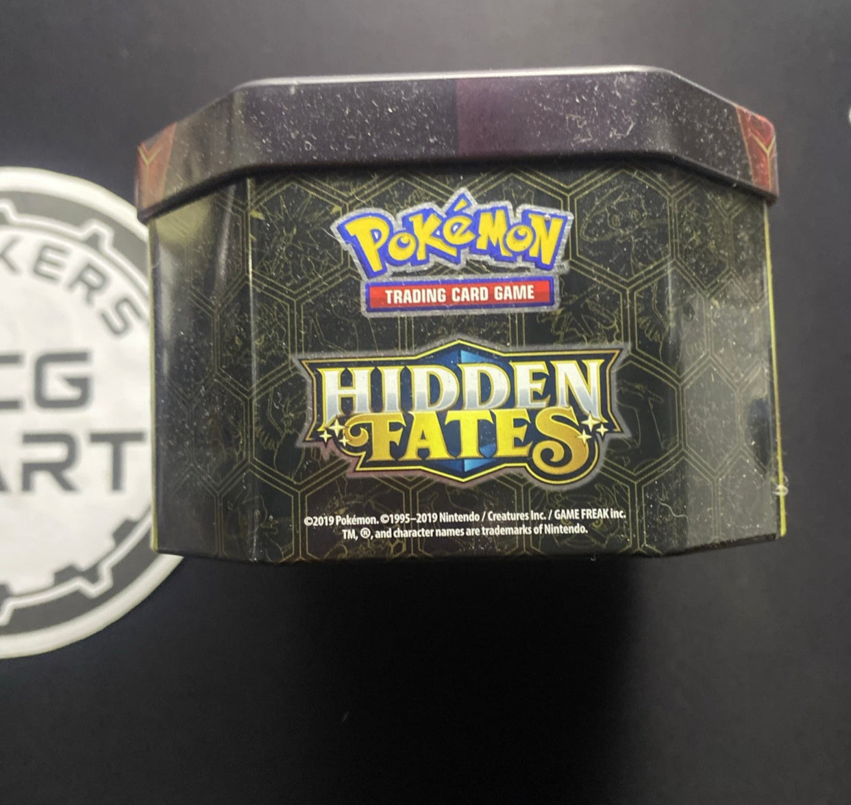 Charizard Tin - Hidden Fates (Opened Custom Tin pack)