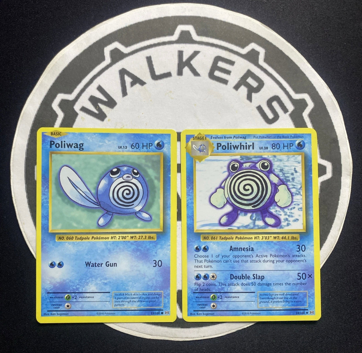 Poliwhirl and Poliwag - 24/108 23/108 Vintage Pack