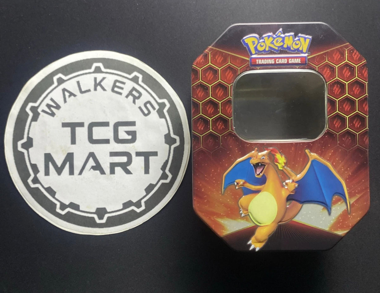 Charizard Tin - Hidden Fates (Opened Custom Tin pack)